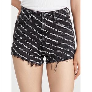 Size 29 Alexander Wang Black Denim Shorts